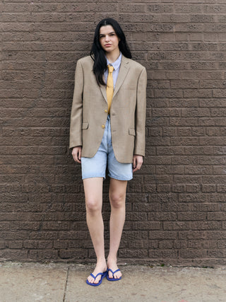 Classic Oversized Blazer in Beige