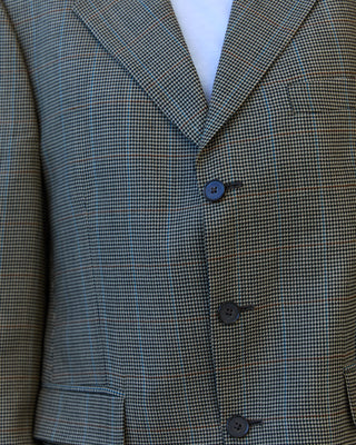 Vintage Wool Blazer in Houndstooth Multi