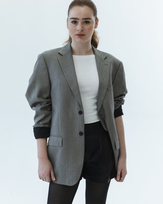 Oversized Blazer in Black and White