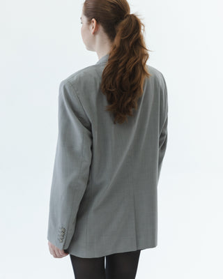 Wool Blazer in Light Gray