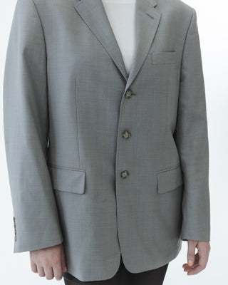 Wool Blazer in Light Gray