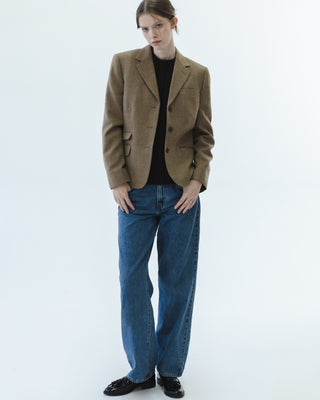 Brooks Brothers Fitted Blazer in Brown