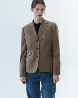 Brooks Brothers Fitted Blazer in Brown