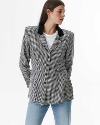 Vintage Houndstooth Blazer