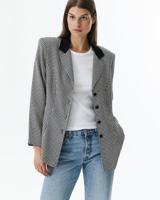 Vintage Houndstooth Blazer