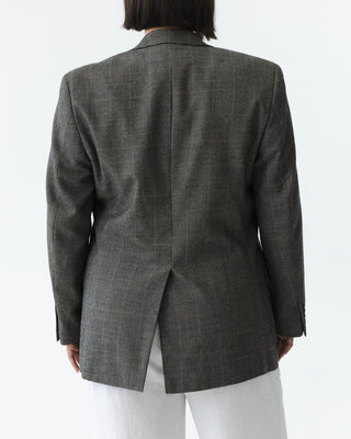 Wool Micro Houndstooth Blazer