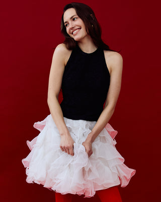 Halter Party Dress with Tulle Skirt