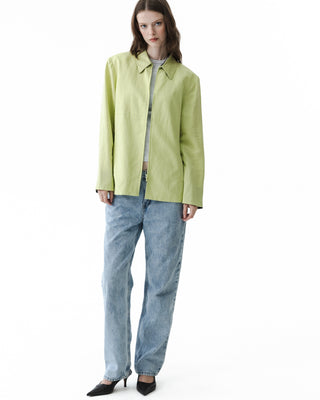 Vintage Linen Lime Green Jacket