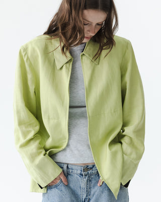 Vintage Linen Lime Green Jacket