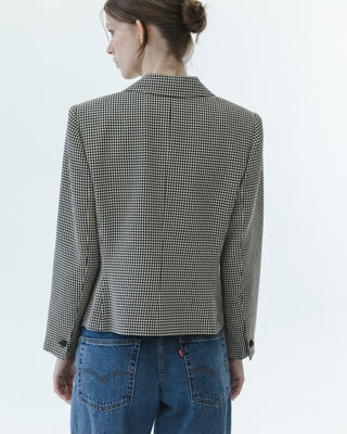 Vintage Houndstooth Jacket in Black and White
