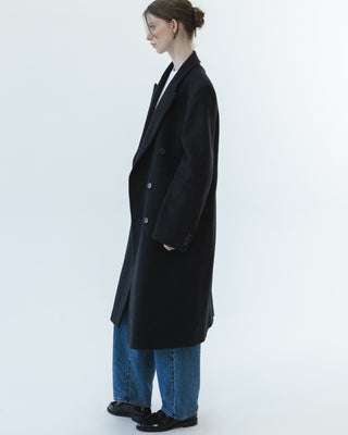 Cashmere Statement Coat in Dark Gray