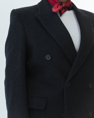 Cashmere Statement Coat in Dark Gray