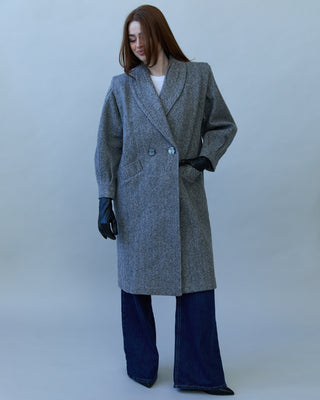 Vintage Wool Coat in Gray