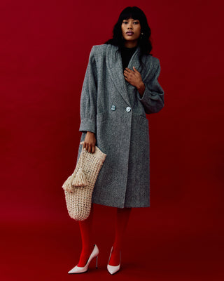 Vintage Wool Coat in Gray