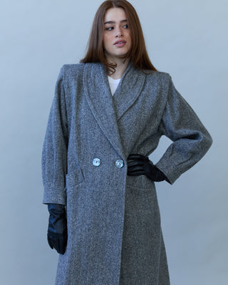 Vintage Wool Coat in Gray