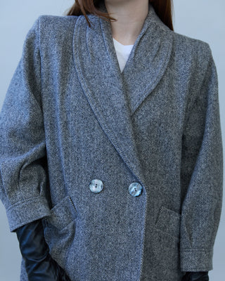Vintage Wool Coat in Gray