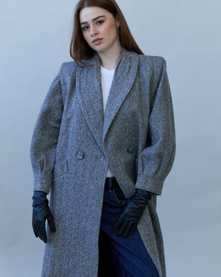 Vintage Wool Coat in Gray
