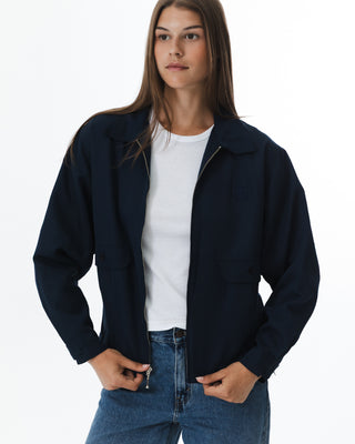 Vintage Navy Golf Bomber Jacket