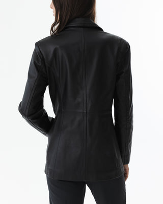 Genuine Leather Blazer