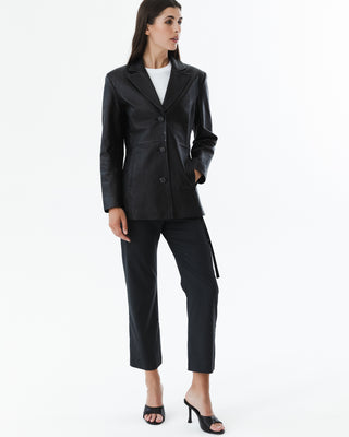 Genuine Leather Blazer