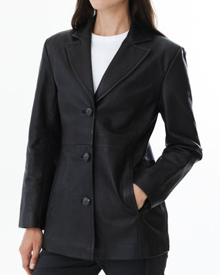 Genuine Leather Blazer