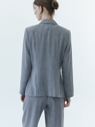 Slinky Minimalist Suit in Gray