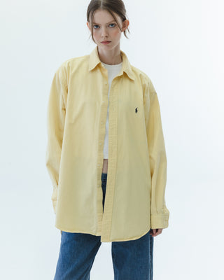 Cotton Button Down in Yellow