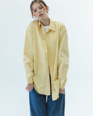 Cotton Button Down in Yellow