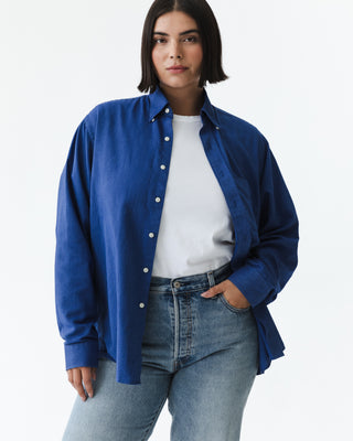 Blue Oxford Button Down Shirt