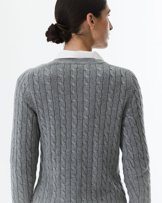 Vintage Minimalist Cable Knit Sweater
