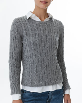 Vintage Minimalist Cable Knit Sweater