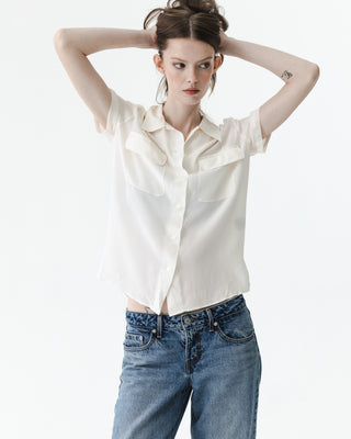 100% Silk Pocket Front Shirt
