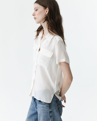 100% Silk Pocket Front Shirt