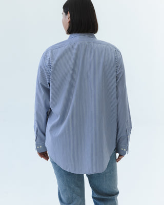 Classic Button Down in Blue and White Stripe