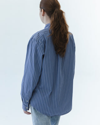 Classic Button Down in Blue and White Stripe