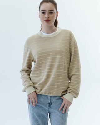 Tommy Hilfiger Cotton Sweater in Tan Stripe