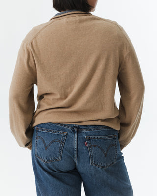 Tan Soft Half-Zip Pullover