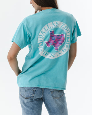 Washed Blue Dallas Zoo T-Shirt