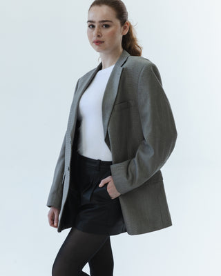 Oversized Blazer in Black and White