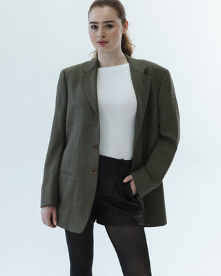 Relaxed Wool Blazer in Multi