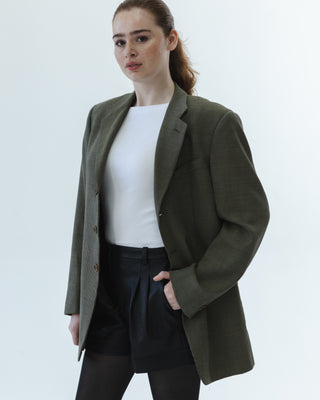 Relaxed Wool Blazer in Multi