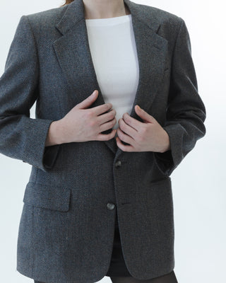 Christian Dior Wool Blazer in Gray