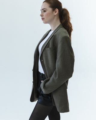 Oscar de la Renta Blazer in Multi Color Plaid