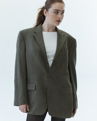 Oscar de la Renta Blazer in Multi Color Plaid