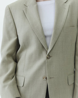 Linen Blend Light Beige Blazer