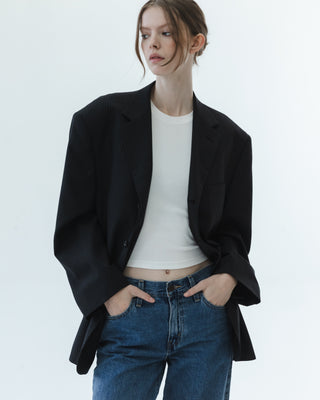 Custom Italian Blazer in Gray